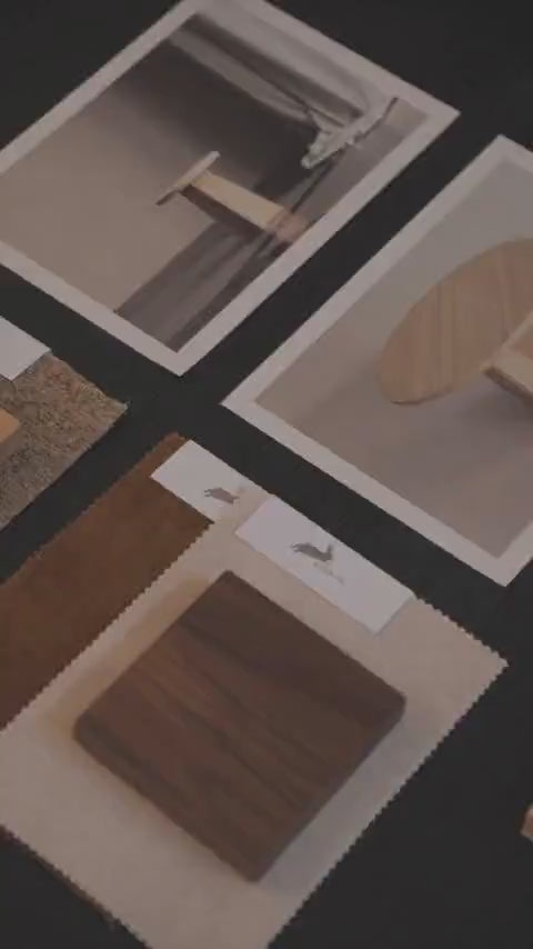 Round Side Table in Oak and Ash - Collection - Video