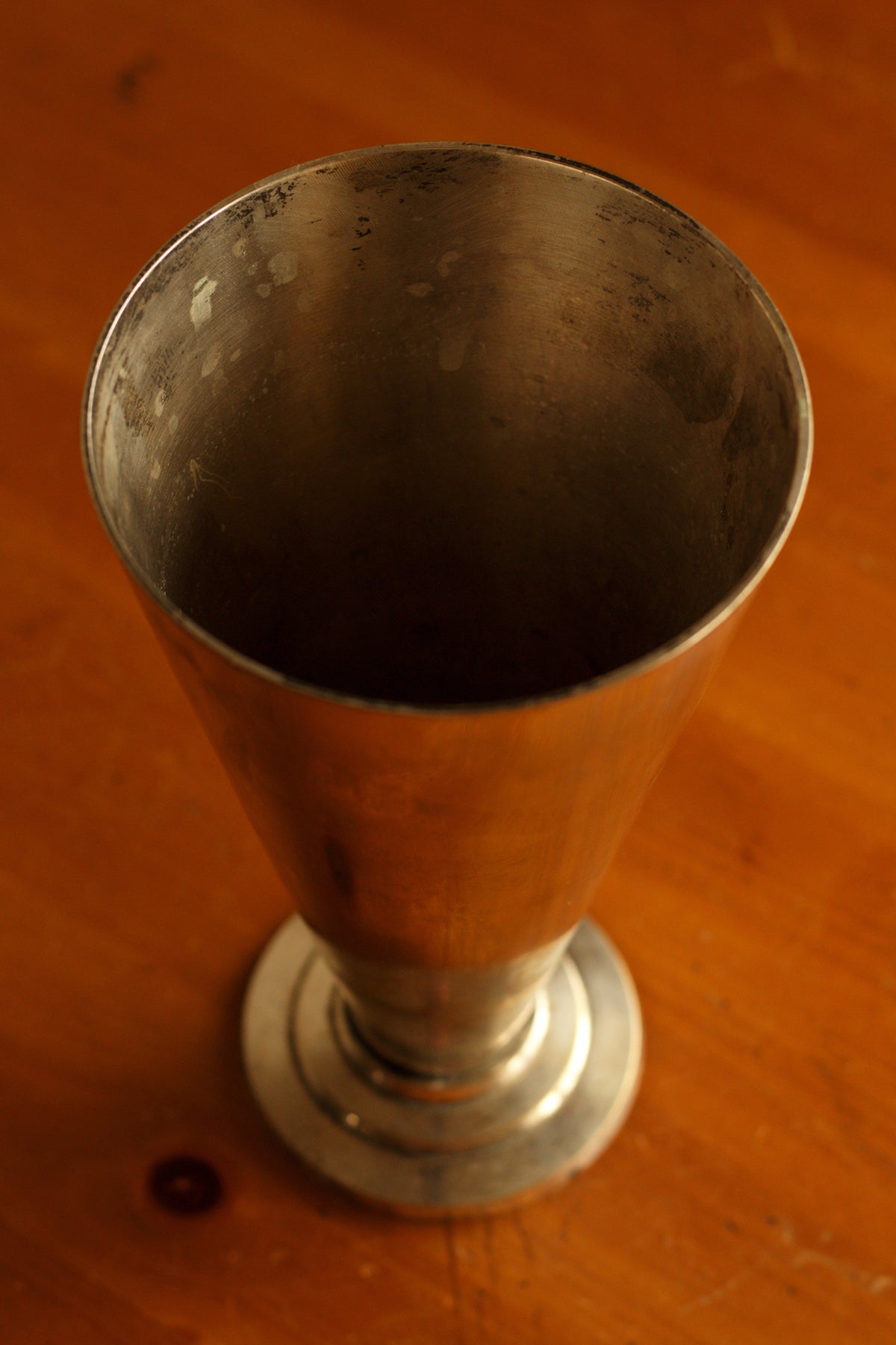 Art Deco Stepped Conical Vase — detail view