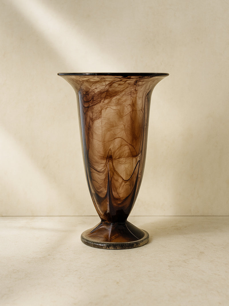 German Art Deco Cloud Glass Vase - 1930s by Dodo Vintage | The Oblist