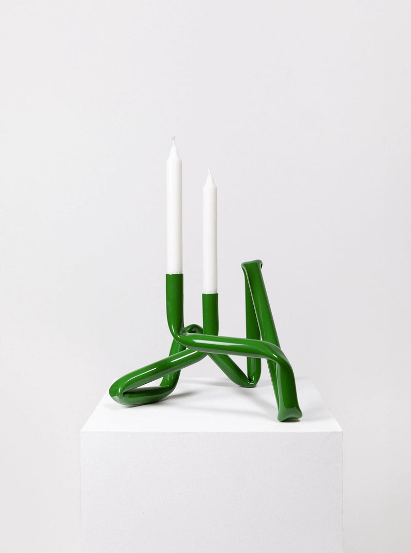 Bucatini Candle Holder (Grass Green) by AOT STUDIO | The Oblist