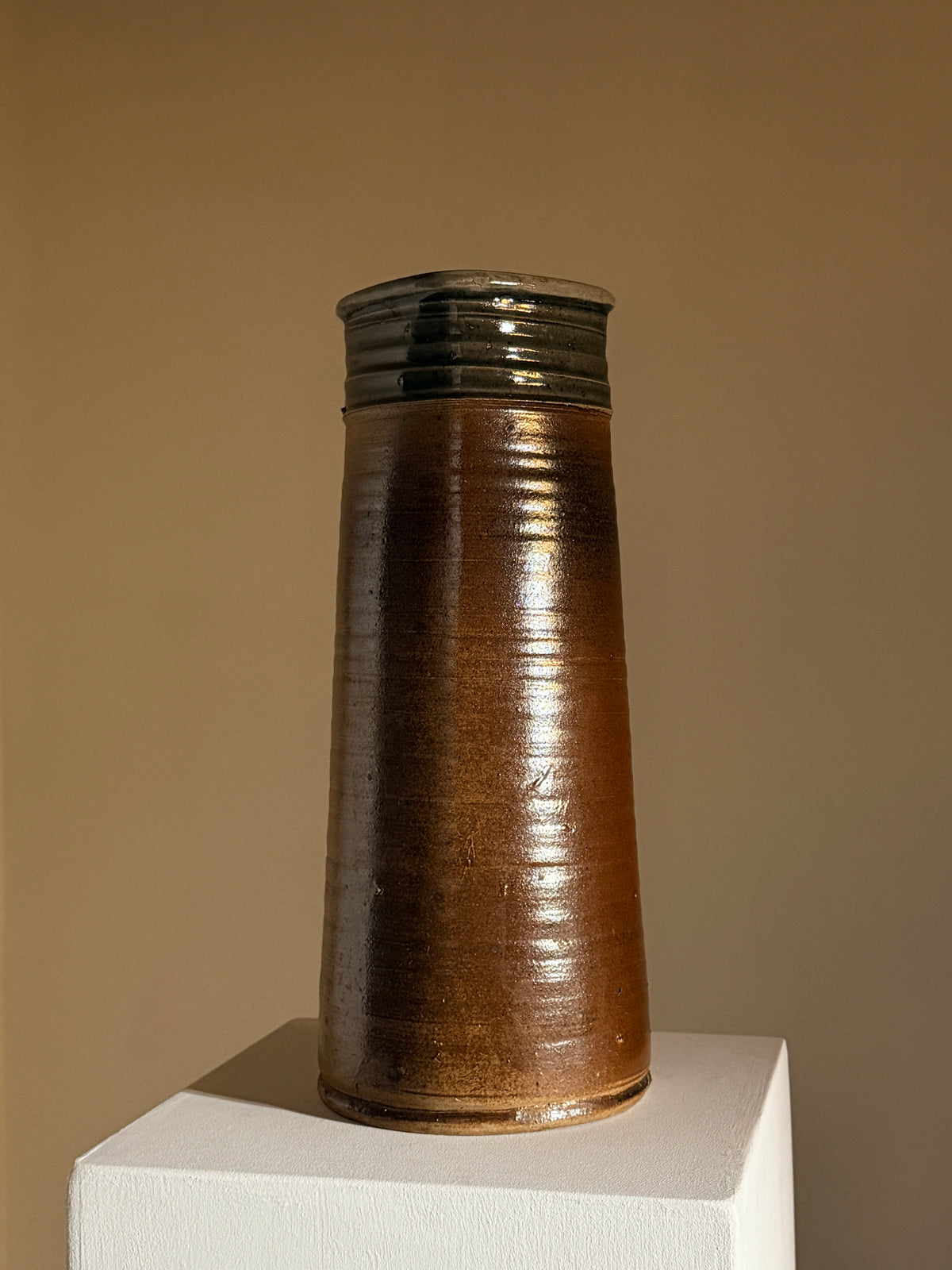 Large stoneware vase by Pierre Digan, La Borne, France, circa 1970 by Figuresdesign | The Oblist