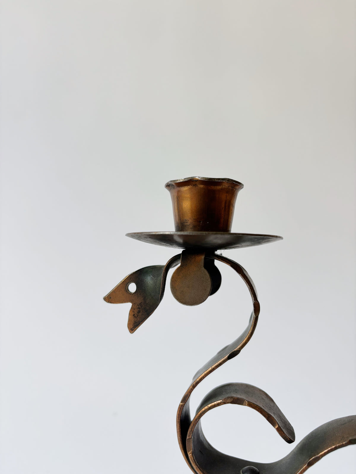 Aspid Folk Art Candlestick, c. 1970's Poland — detail view