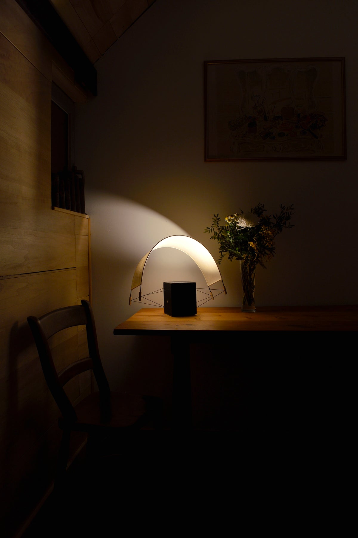 Parametric Design Table Lamps in Terracotta — close-up
