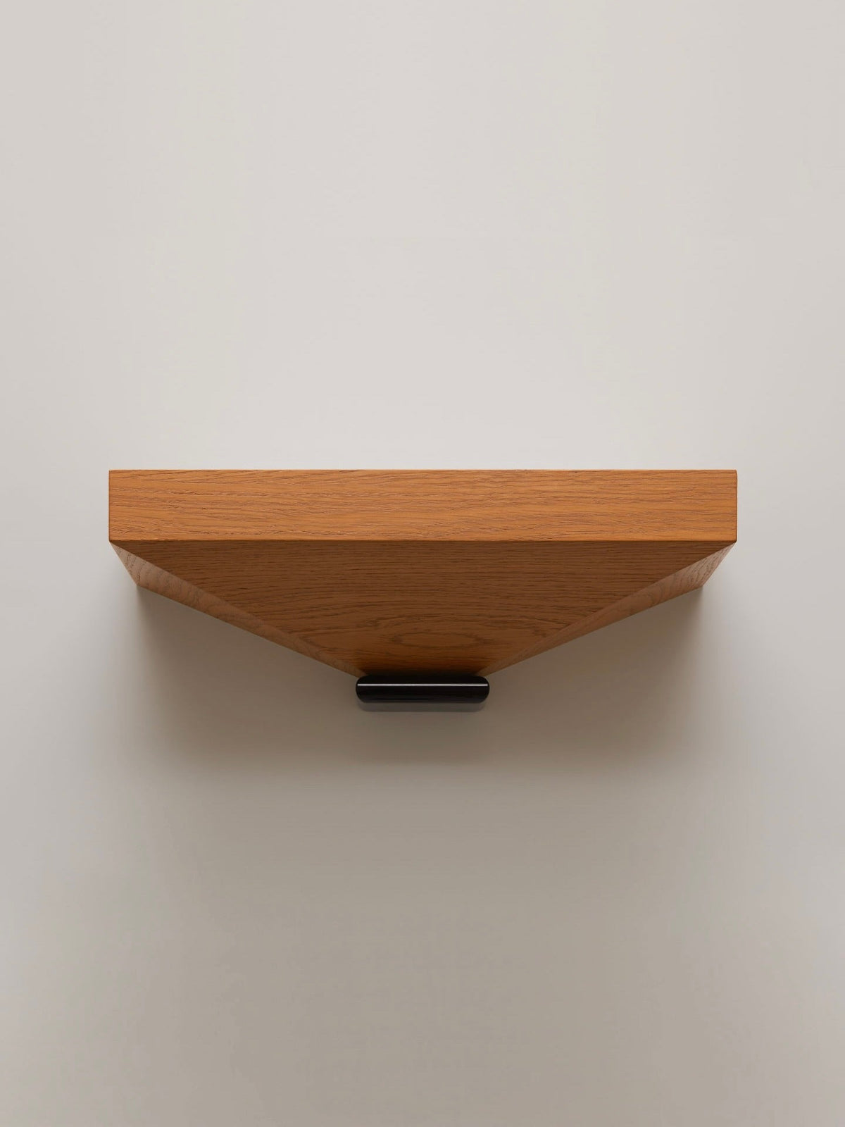 "La Corbeille" Wall Sconce, in oak and lacquer — side angle