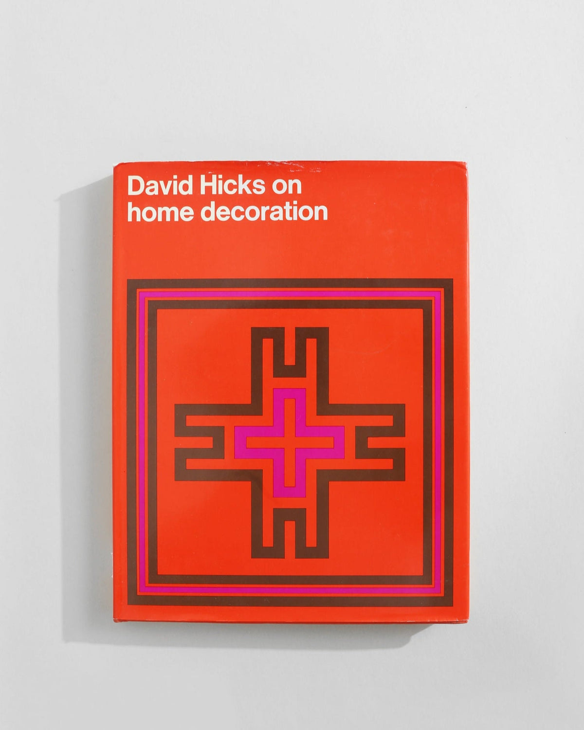 David Hicks on Home Decoration' Book by Villa | The Oblist — bright red cover, modern design