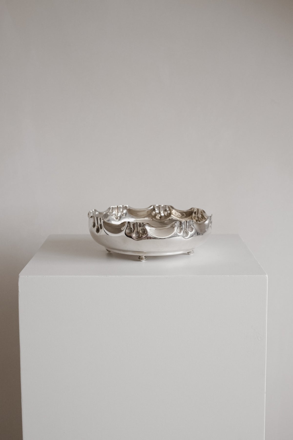 Elegant Silver-Plated Centerpiece Bowl by septembre studios | The Oblist