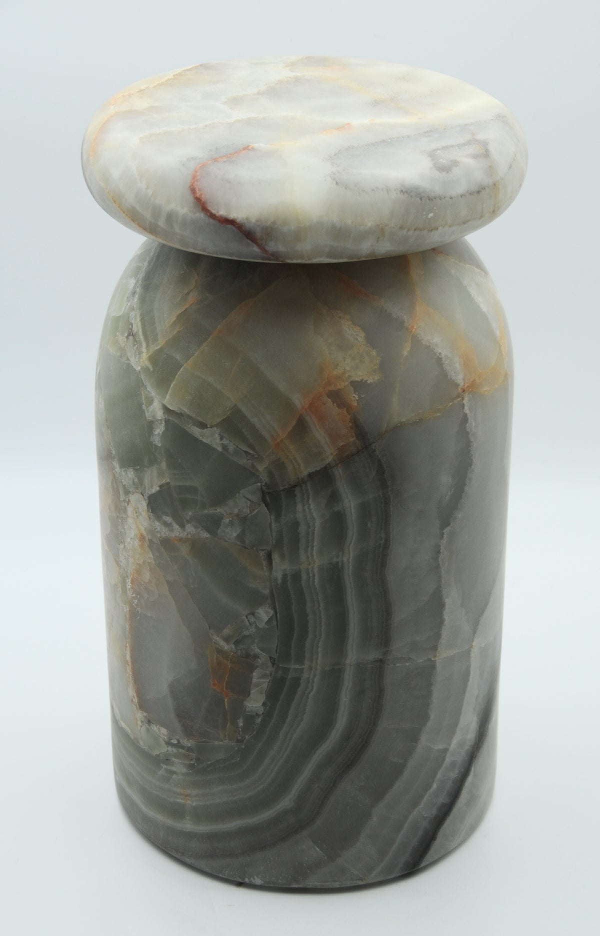 Cult Stool/ Side Table, Marble or Onyx — view 9