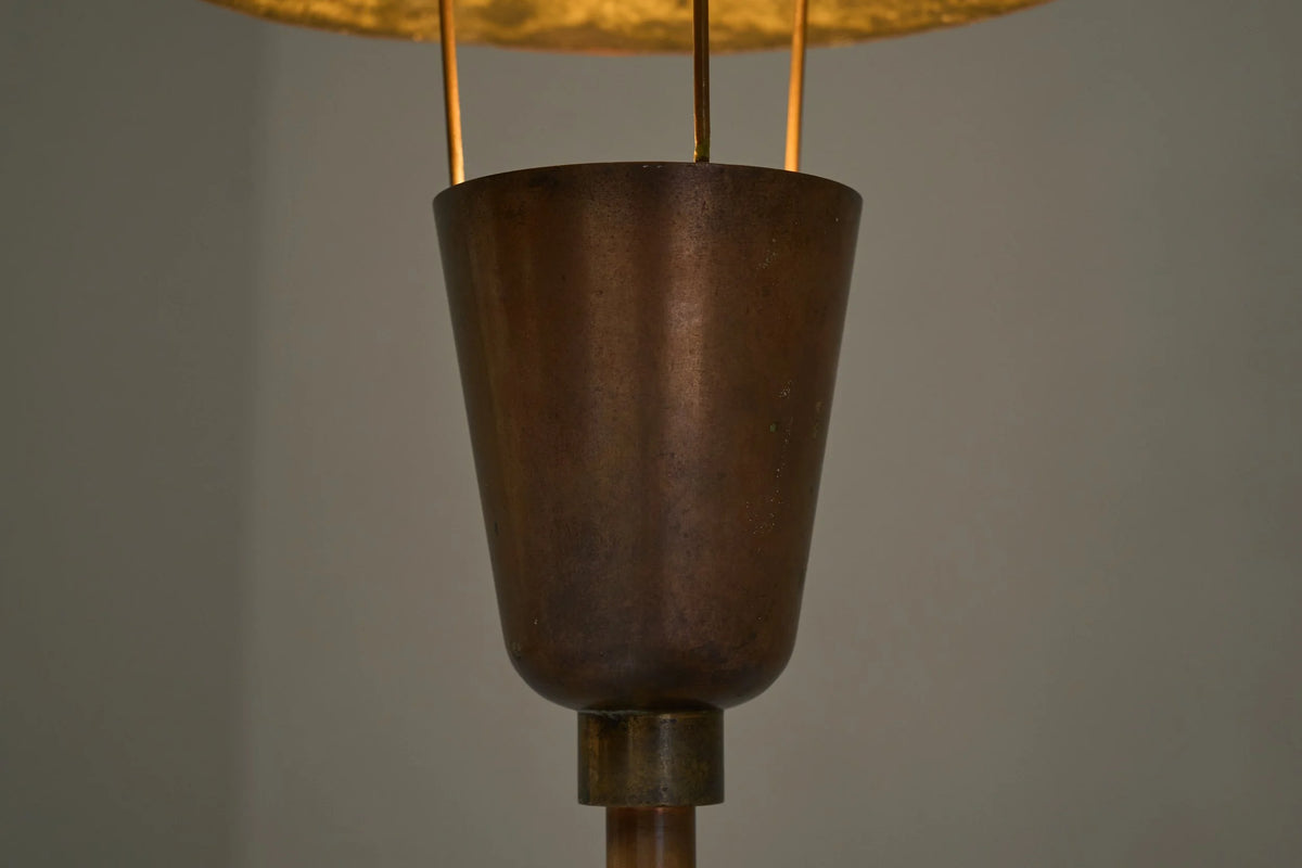 Unique Floor Lamp in Patinated Copper 1960s — in context