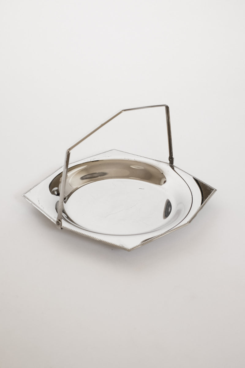 Vintage Old Hall Stainless Steel Basket with Beaded Edge by septembre studios | The Oblist