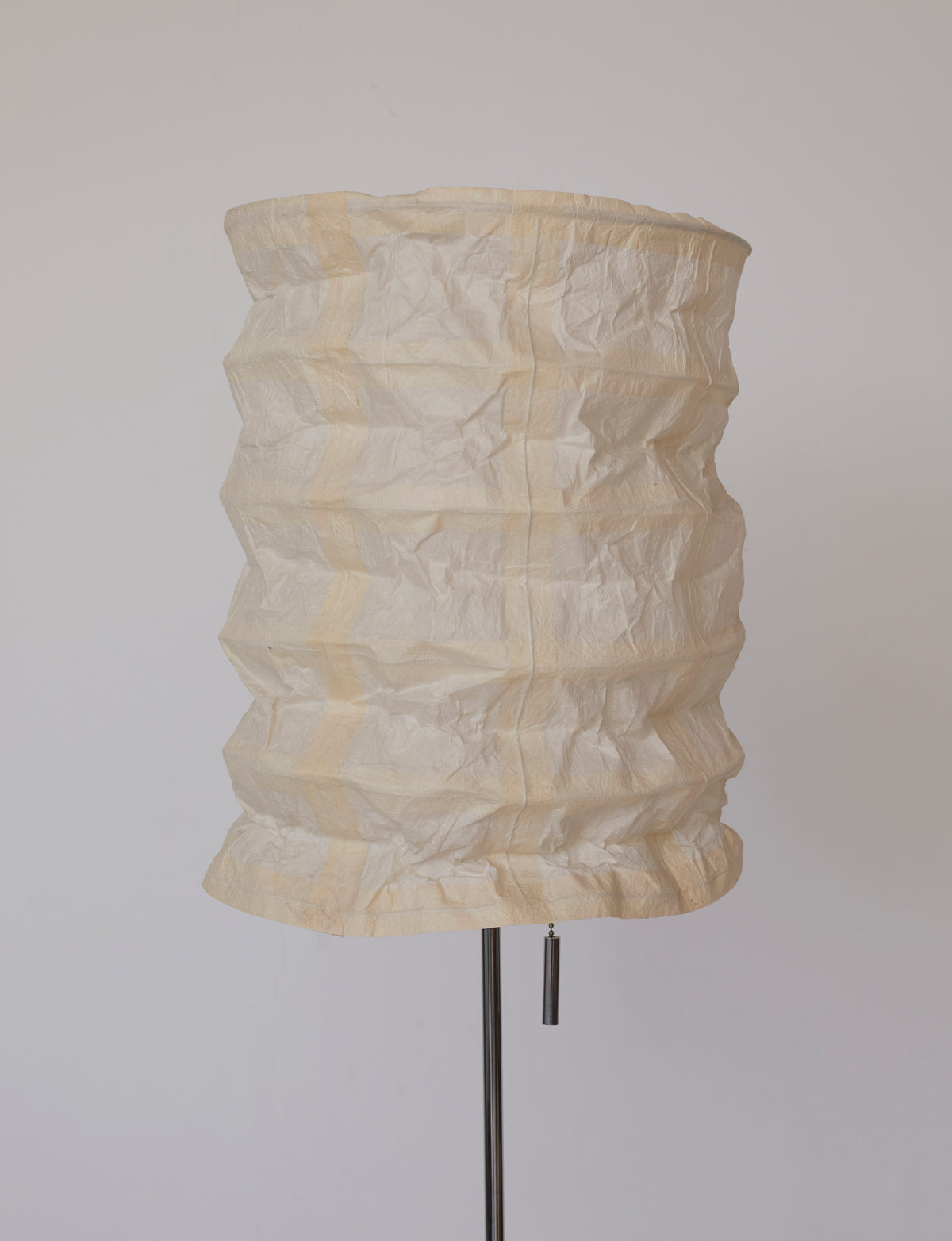 Vintage Ikea paper floor lamp C. 1990 — detail view