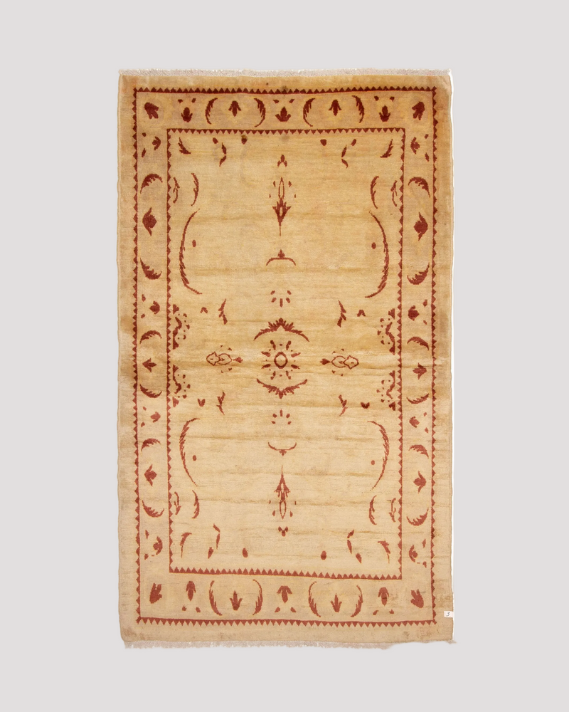vintage rug in saffron 132 x 227 cm by catalog:three | The Oblist
