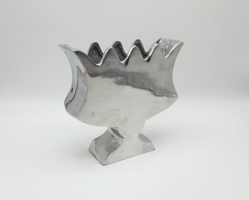 Modernist Cast Aluminum Tulipiere Vase by BOB Design — Netherlands, c. 2000s by Forma Finds | The Oblist