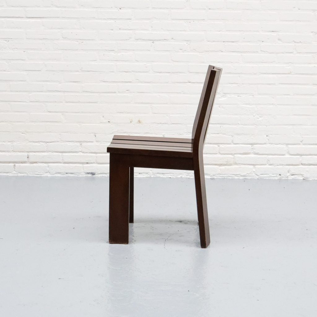 Dutch Wooden Dining Chairs 1970s — additional view