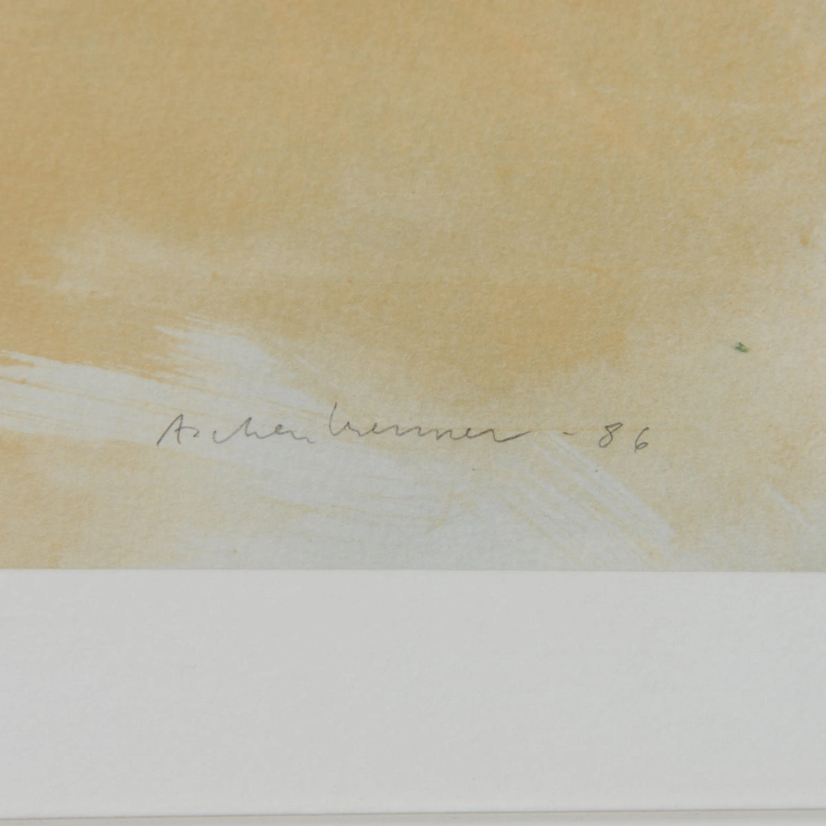 Signed and Dated Lithograph by Lennart Aschenbrenner (1943) — close-up