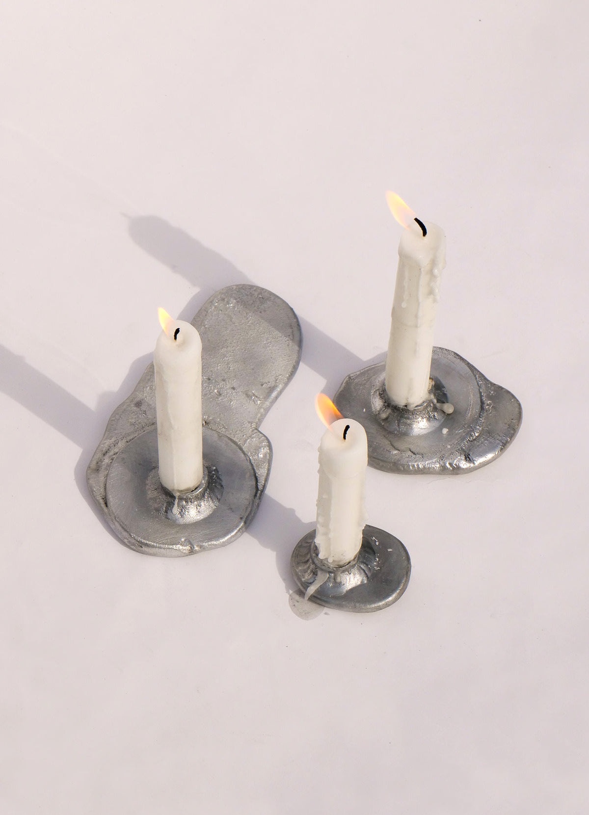 Sand Cast Candle Holder — lifestyle setting