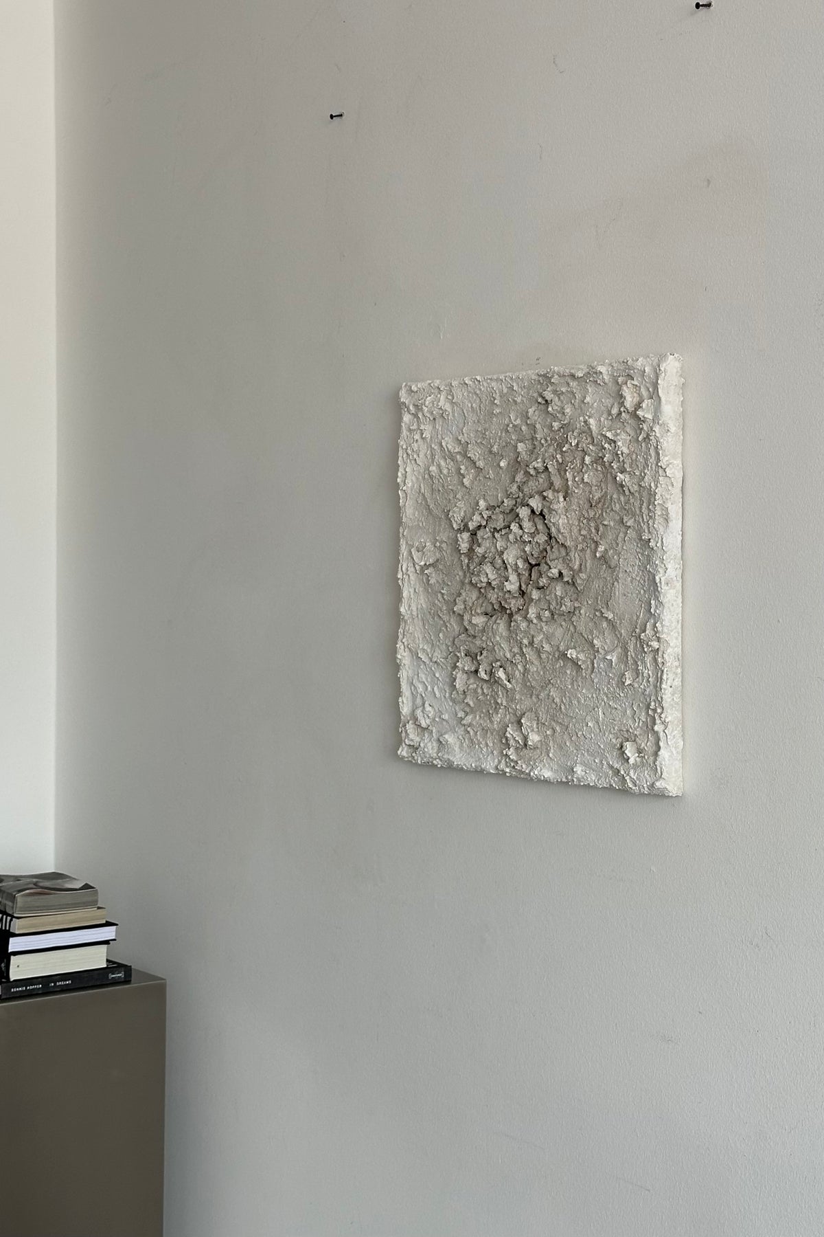 'SUSPIRIUM 10' sculptural wall art — side angle