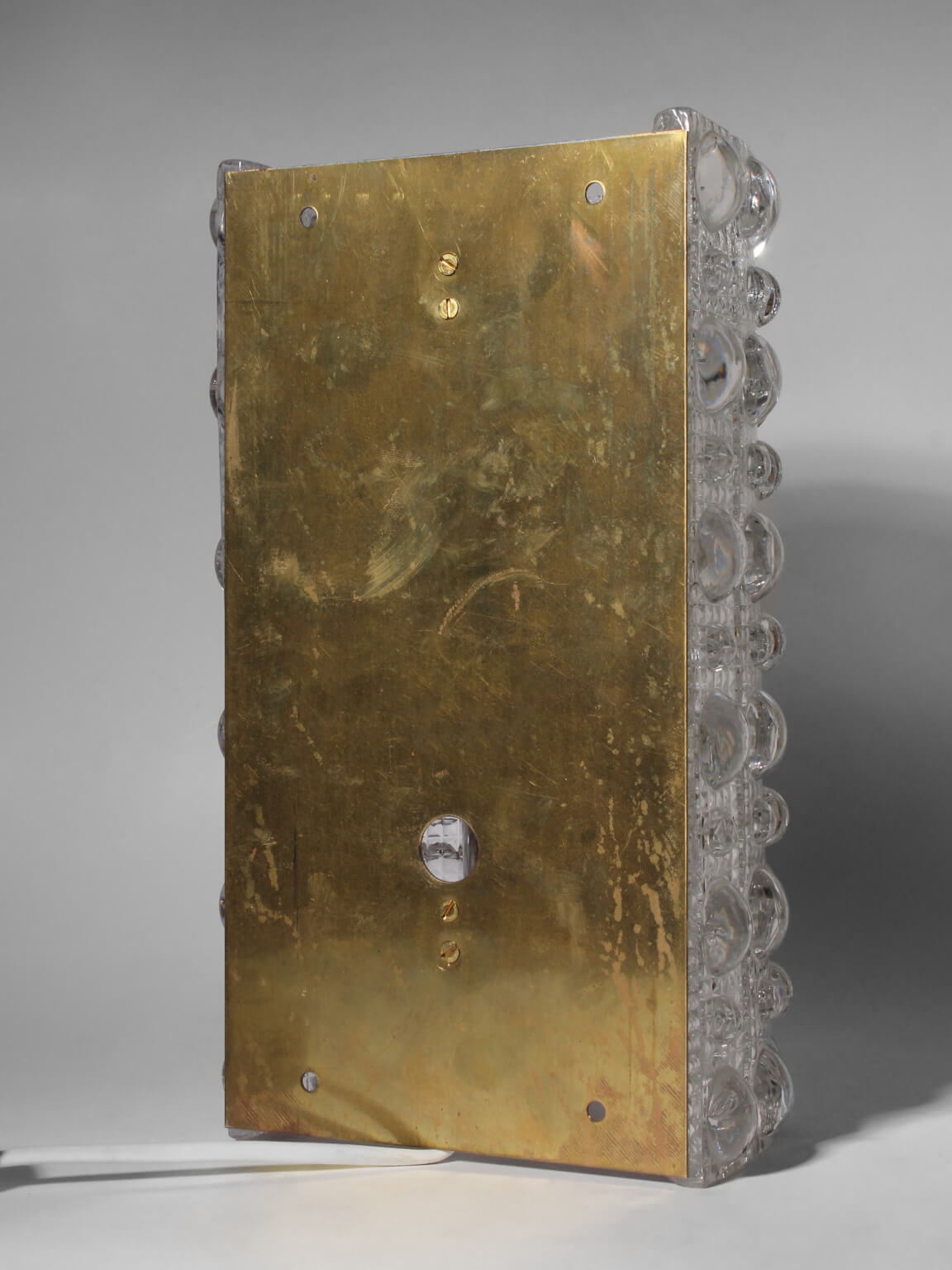 Carl Fagerlund Bubble Crystal Glass And Brass Sconce, For Orrefors — in context