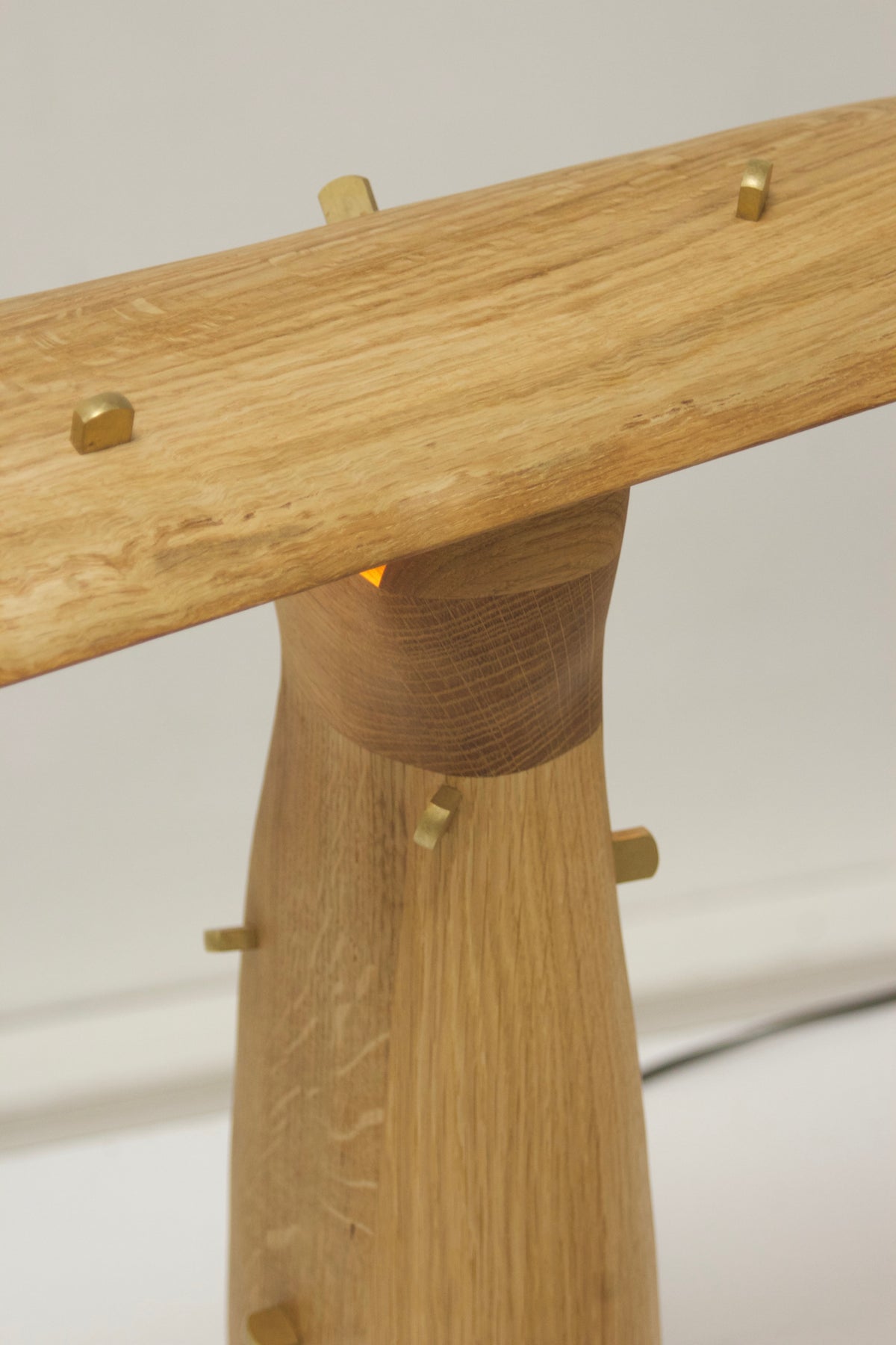 Punk Lamp, Oak/ Brass lamp — in context