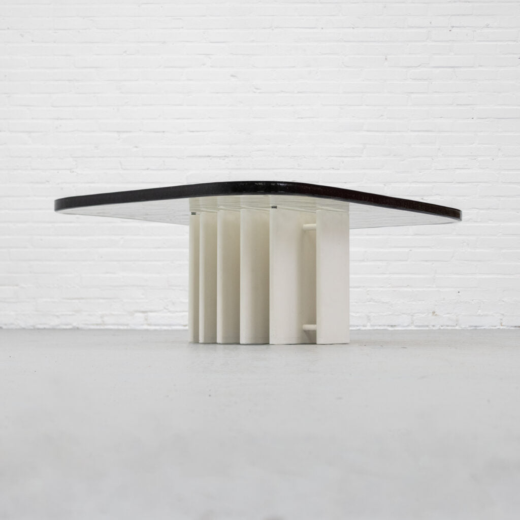 Heinz Lilienthal Glass Coffee Table — lifestyle setting