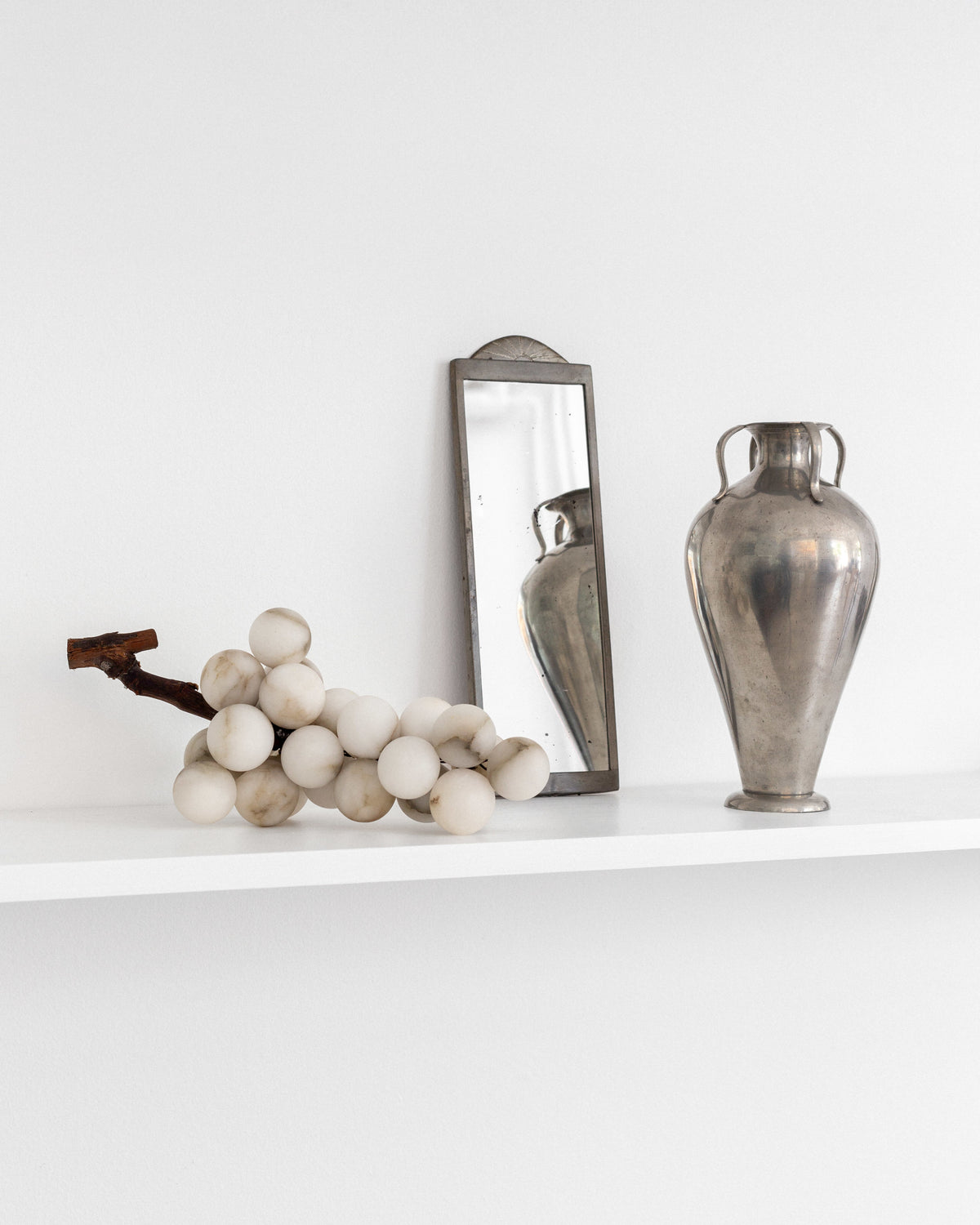 Art Deco Pewter Vase by C.G. Hallberg, Sweden, 1932 — side angle