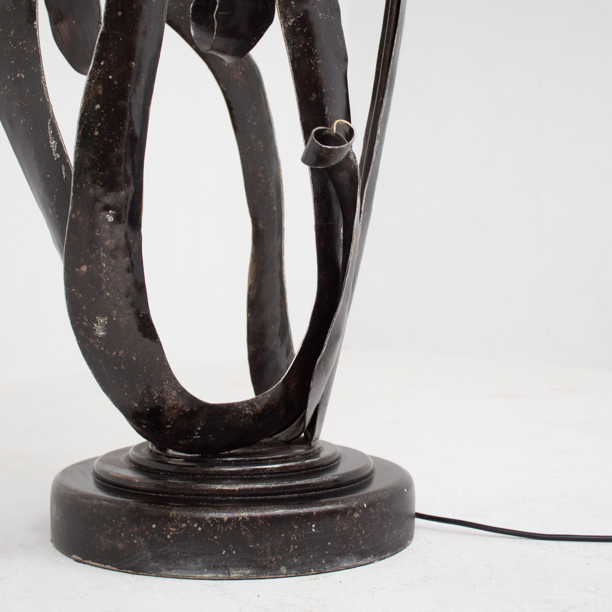 Sculptural Wrought Iron Standing Lamp — additional view