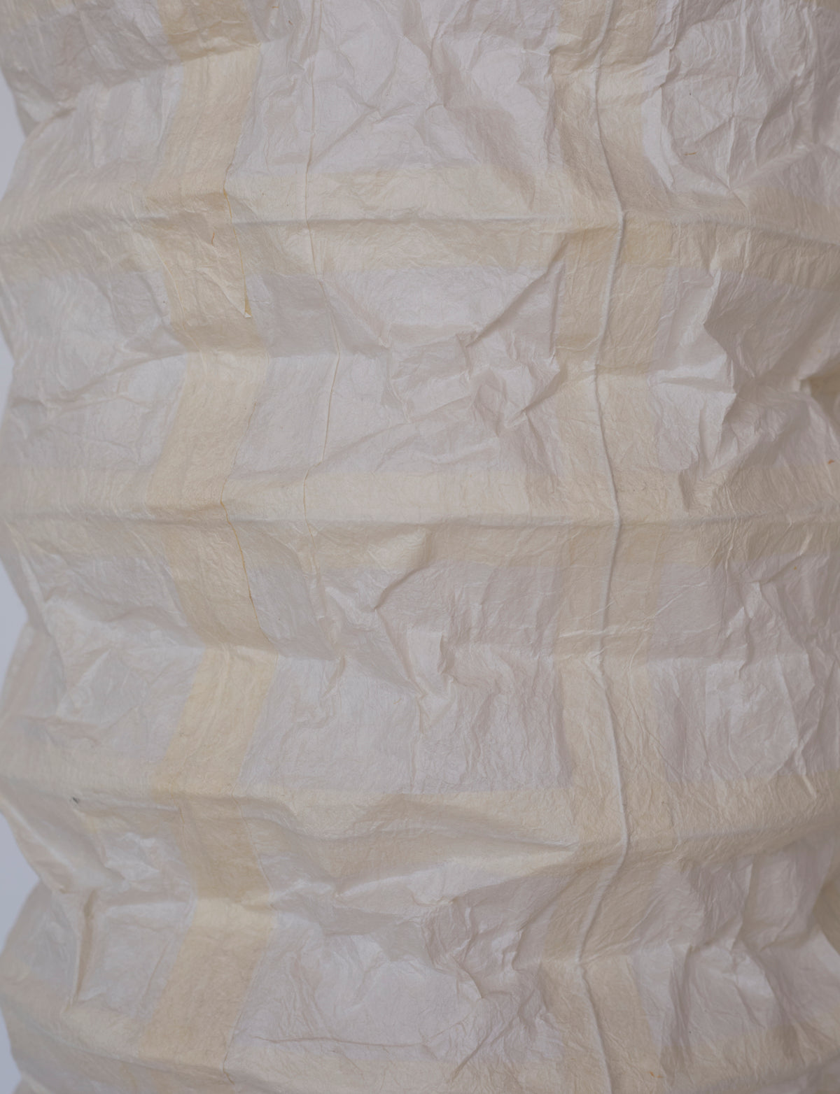 Vintage Ikea paper floor lamp C. 1990 — close-up