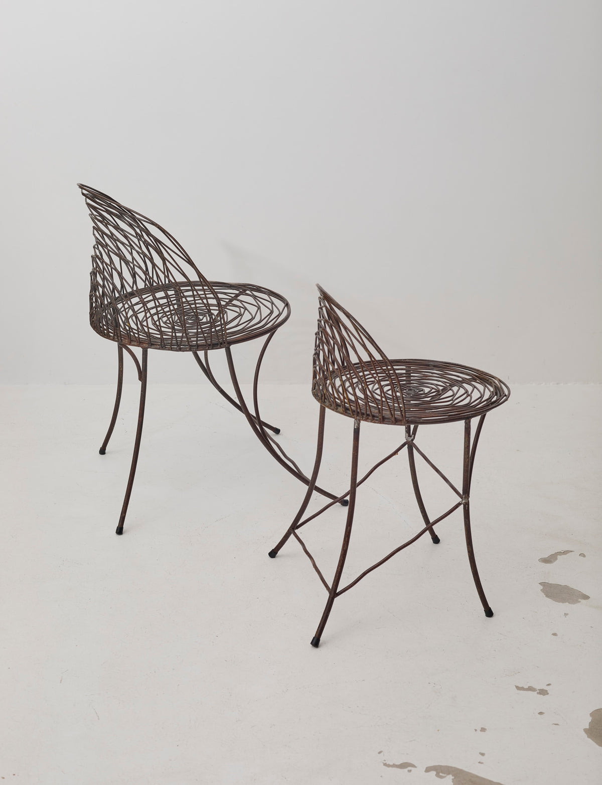 French 20th Century wrought iron chair — alternate view
