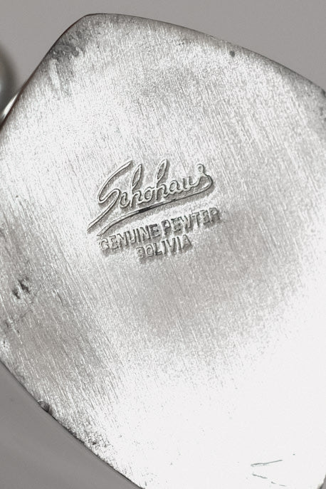 Vintage Mid-Century Schohaus Bolivian Pewter Pitcher — lifestyle setting