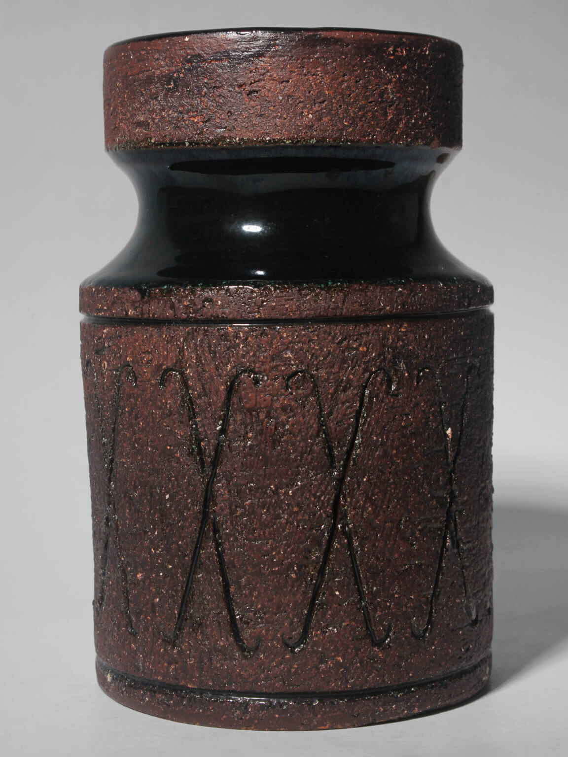 Eke Bjerén Textured Ceramic Large Vase, 1960s, Sweden — alternate view
