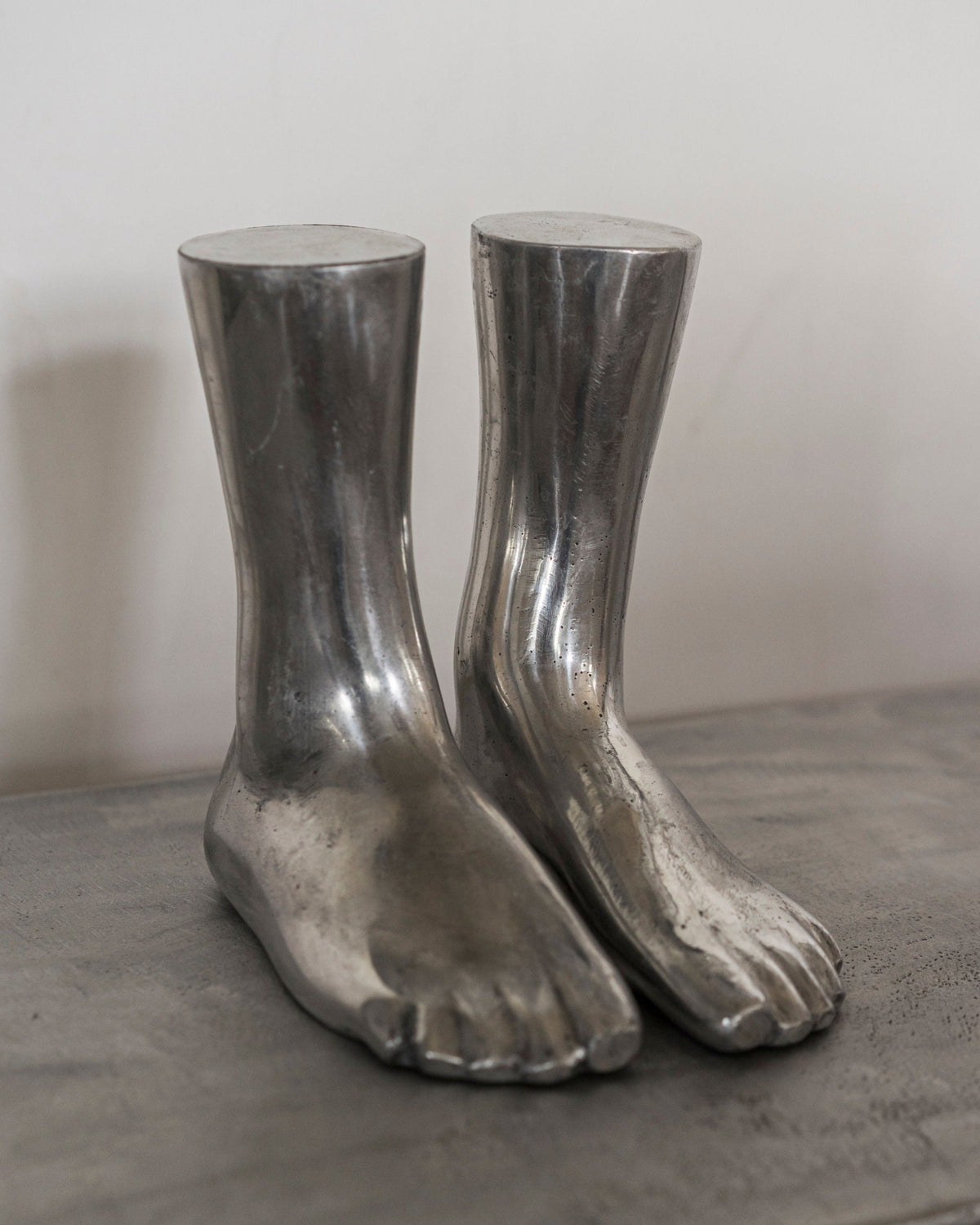Aluminum Feet Sculpture by Rooms Studio | The Oblist — metallic finish, contemporary design