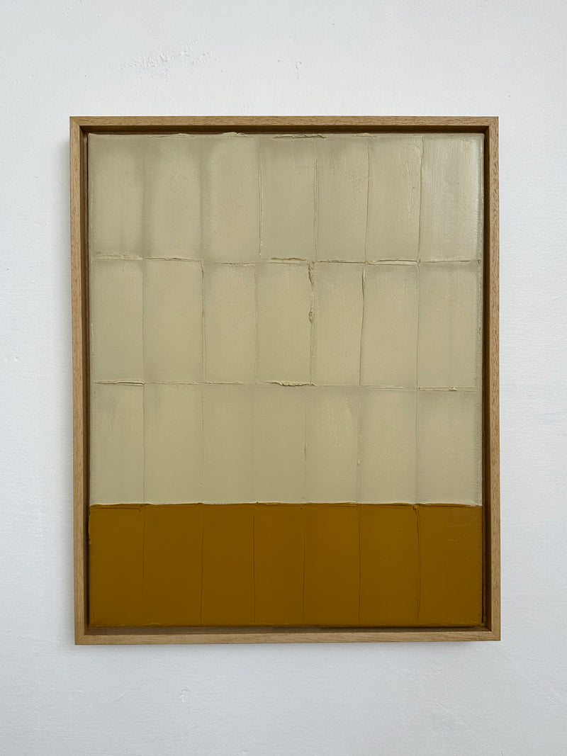 'Buff Ochre - Strokes' Painting by Roi Elmaliah | The Oblist