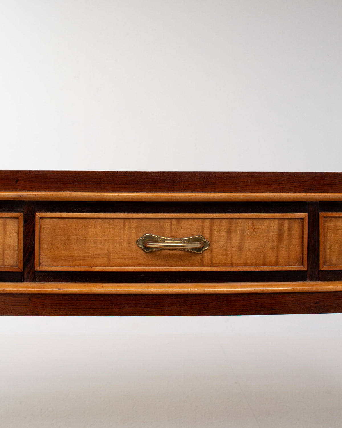 Art Deco Wooden Sideboard/Cabinet/Console — front view of drawer with brass handle