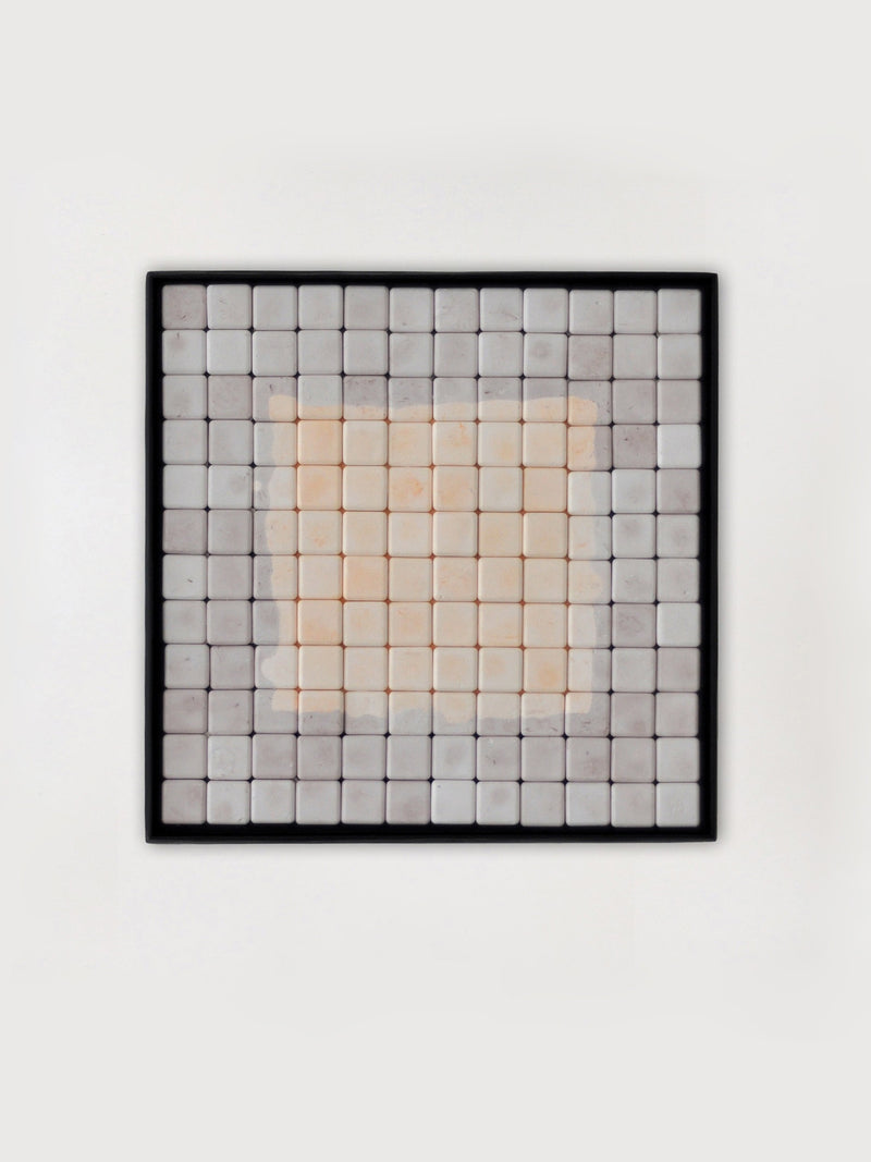 Gesso Painting No.5 - Orange Square by Studio Miriam Loellmann | The Oblist