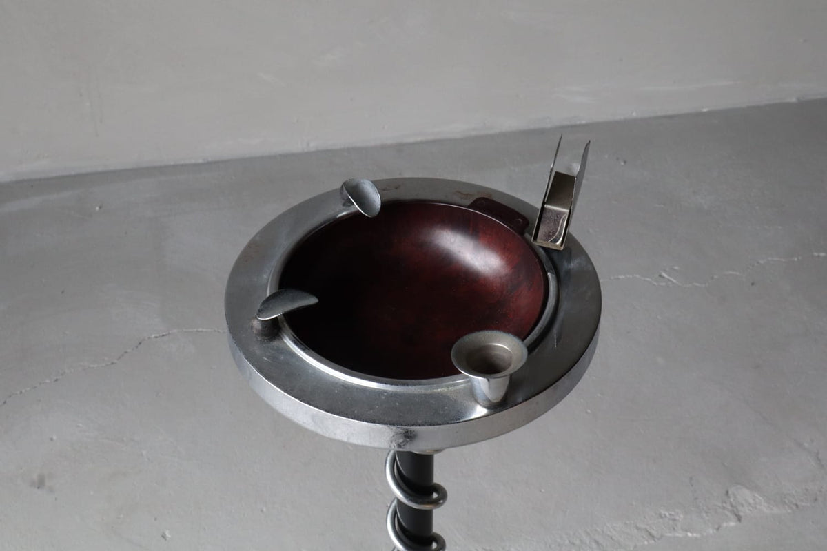 Art Deco Smoker’s Stand by Metawa — Netherlands, 1930s — side angle