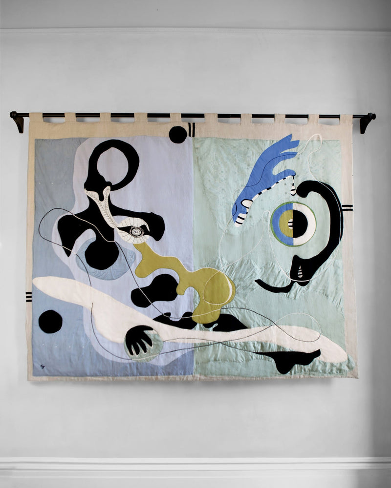 Languid Parts Hand Sewn Silk Tapestry by House of Quentin Jones | The Oblist