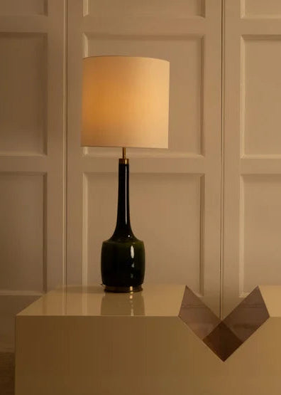 Holm Sorensen table lamp - Denmark 1960s — positioned on modern cream table