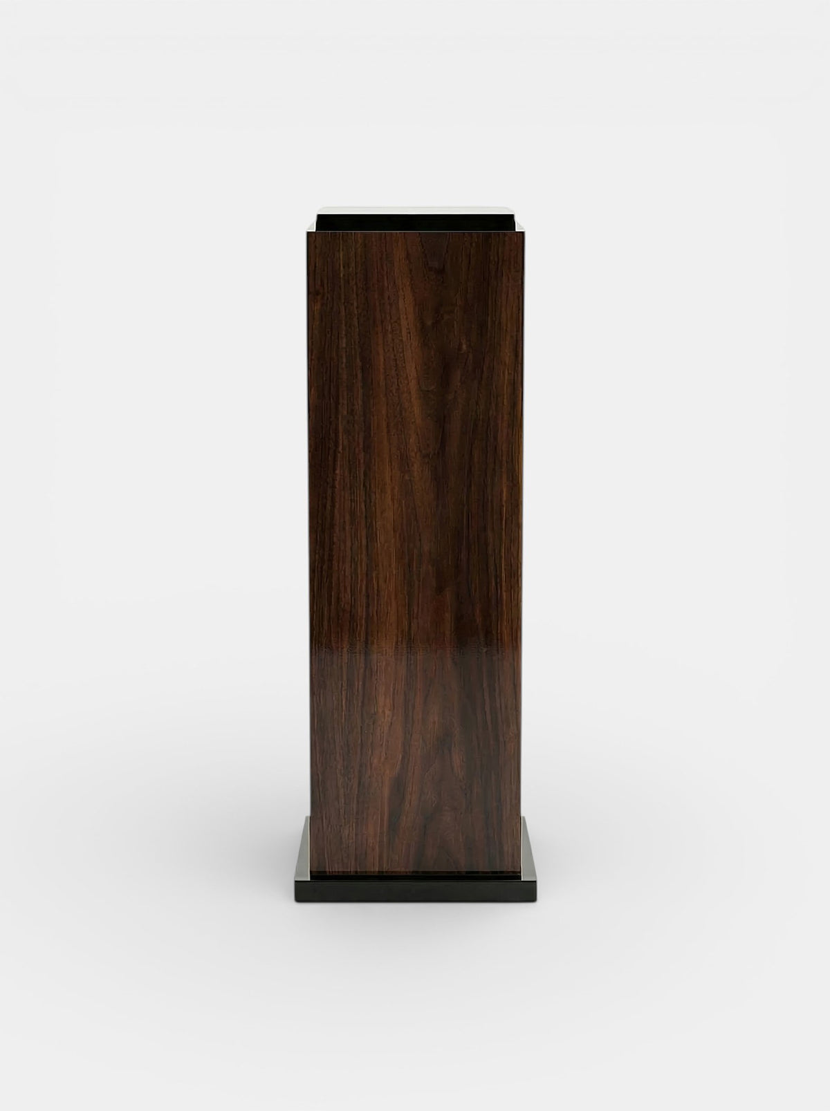 Wood And Black Lacquered Plinth by Marbera | The Oblist