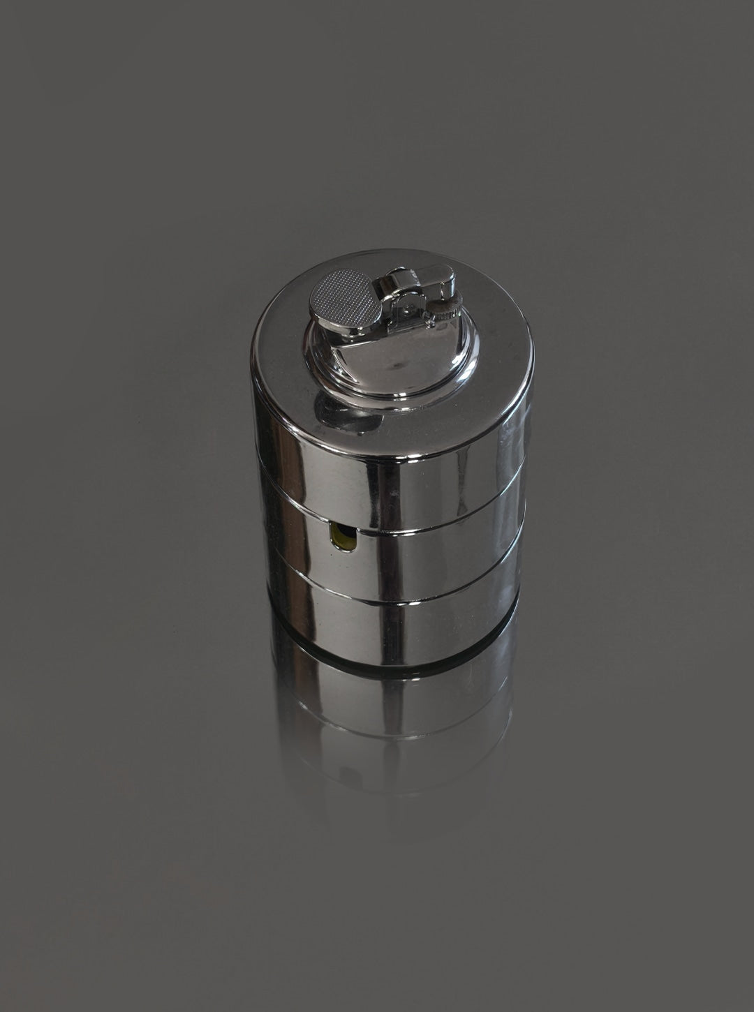 Vintage Ashtray and Lighter by Isamu Kenmochi | The Oblist — chrome finish, designer craftsmanship