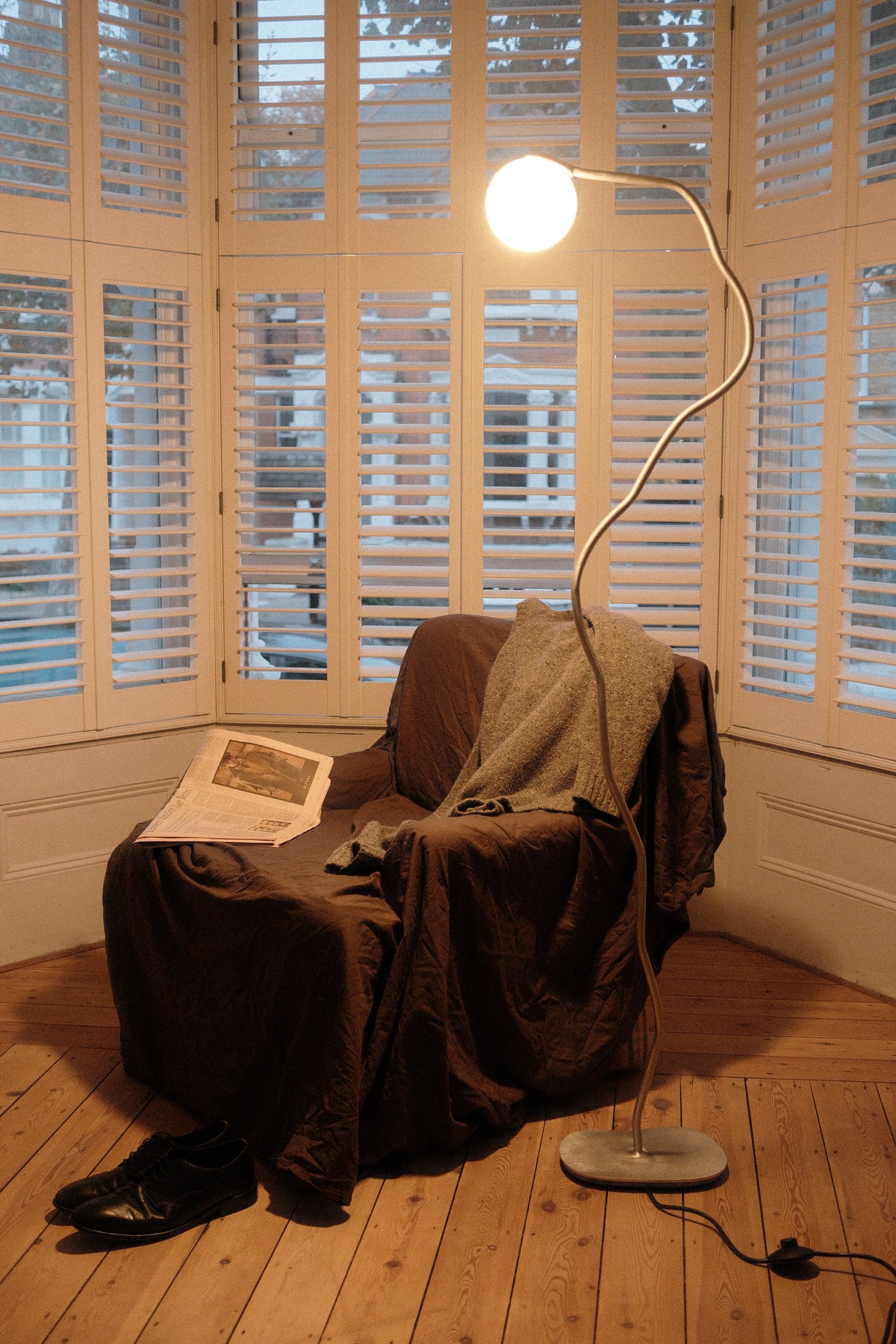 Pea Head Floor Lamp — close-up