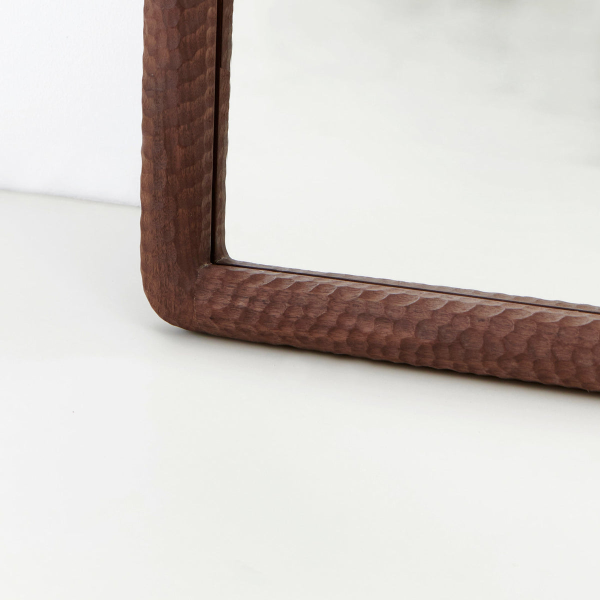 Amarante Mirror X Large — side angle showing textured brown frame