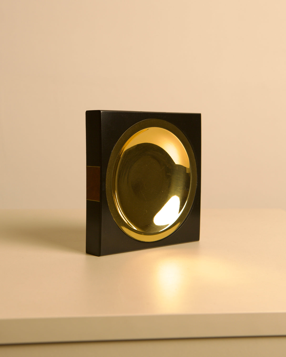 Italian wood and metal catchall tray, 1970s — in context