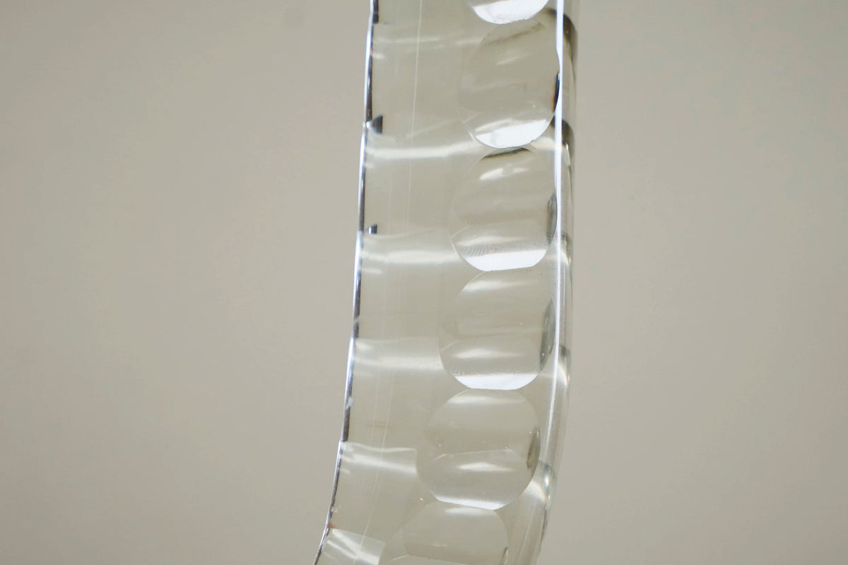 Wonderful Pair of Crystal Art Deco Candle Holders, France 1930s — view 9