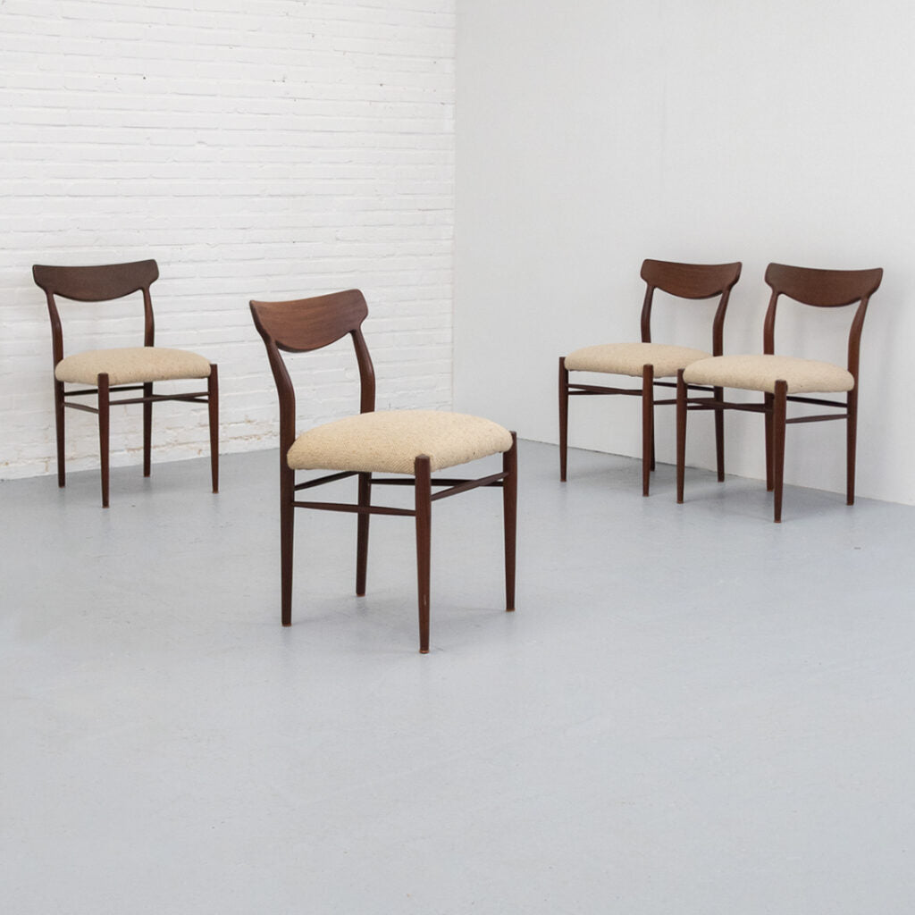 Set of 4 Dining Chairs by Lübke, 1960s by Jean-Michel Store | The Oblist
