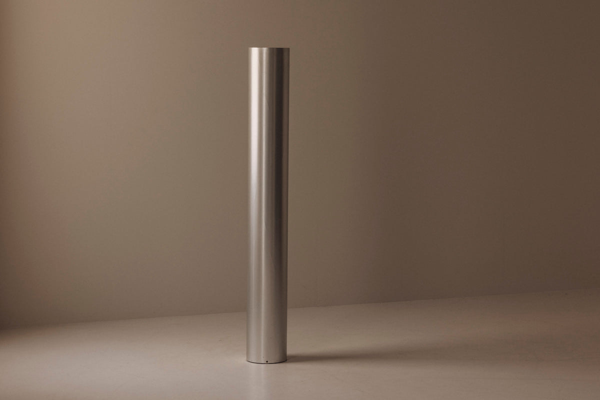 Sculptural metal tube floor lamp, Italy 1960s by Modern Living | The Oblist