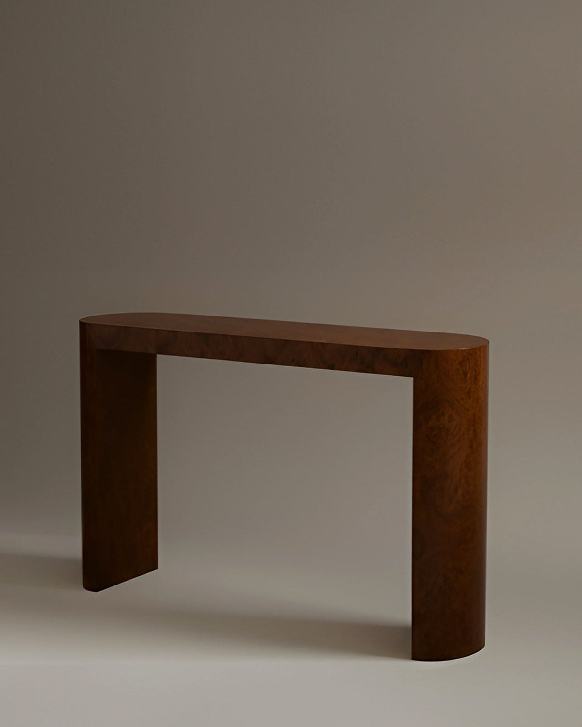 Luna Console Burl Wood — close-up
