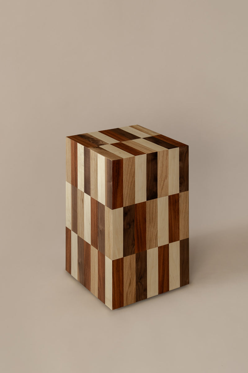 MORA Wooden Auxiliary Table by Daniel Couttolenc | The Oblist — handcrafted wood, natural finish