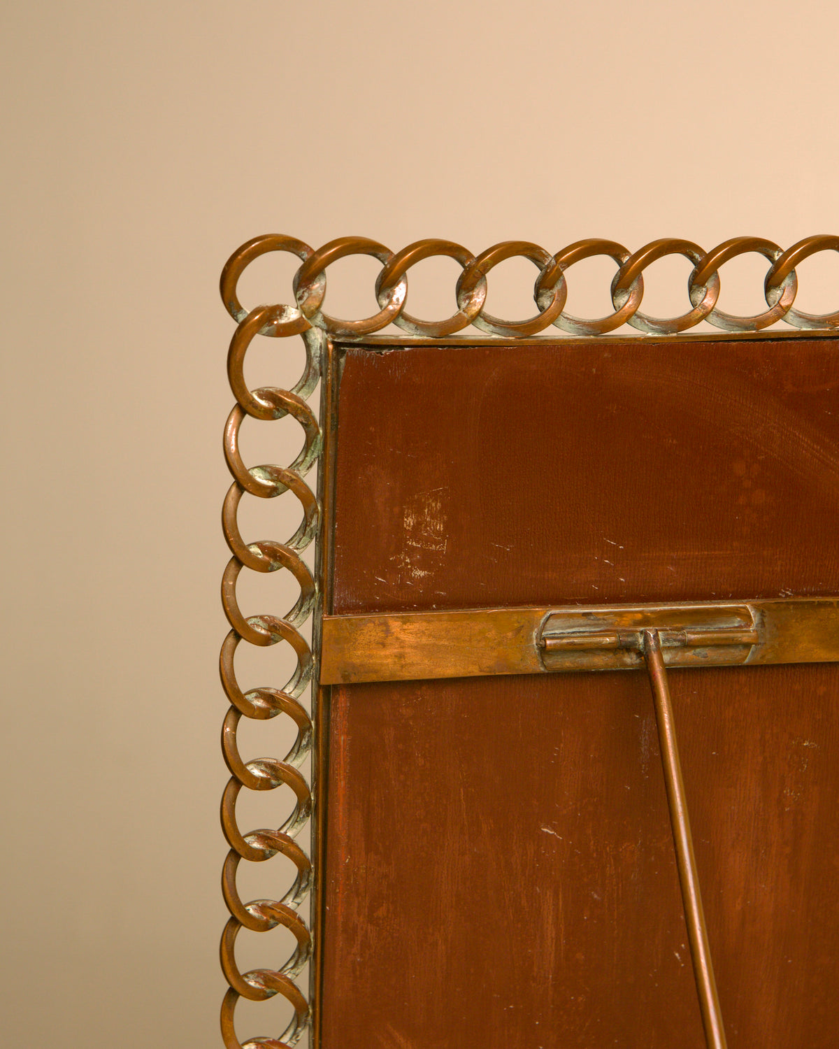 Dutch copper mirror by the Amsterdam School, 1920s — additional view