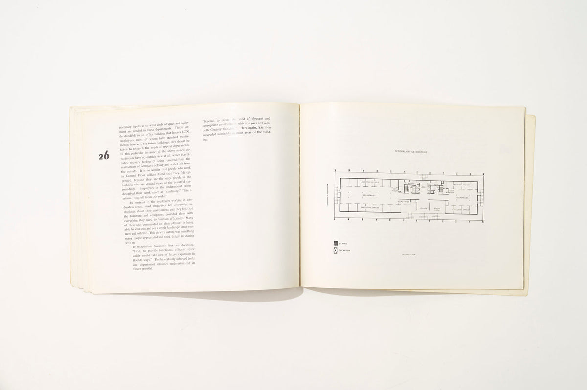 The Fourth Dimension in Architecture, Eero Saarinen, 1975 (Signed) RARE Interiors Book — alternate view