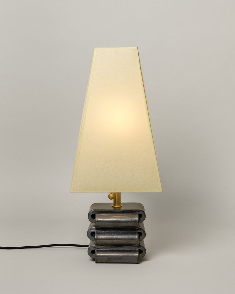 Gio Table Lamp, Graphite / Faint Green Shade by SIN | The Oblist