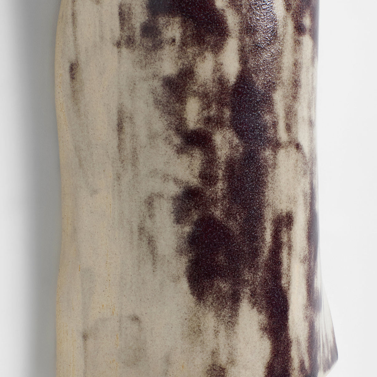 Papel Wall Light (large) — top view showing textured ceramic surface